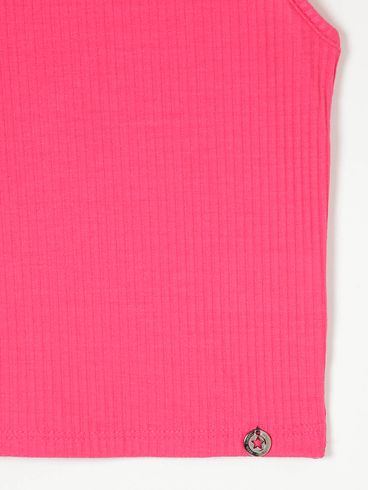 Blusa Regata Lunender Juvenil Para Menina - Rosa