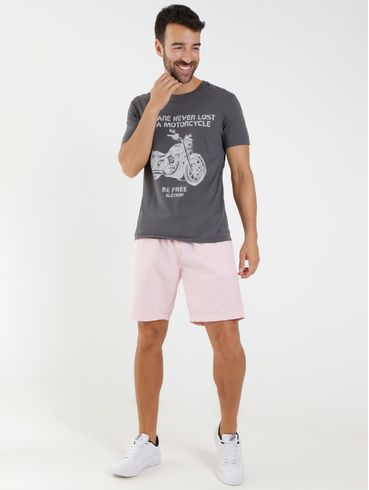 Camiseta Manga Curta Elétron Masculina Cinza