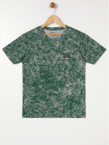 Camiseta Full Surf Juvenil Para Menino - Verde