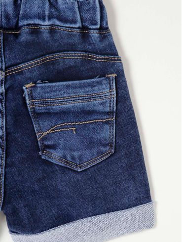 Short Jeans Infantil Para Menina - Azul