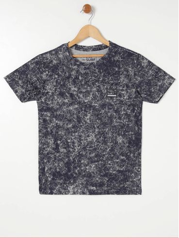 Camiseta Full Surf Juvenil Para Menino - Azul Marinho