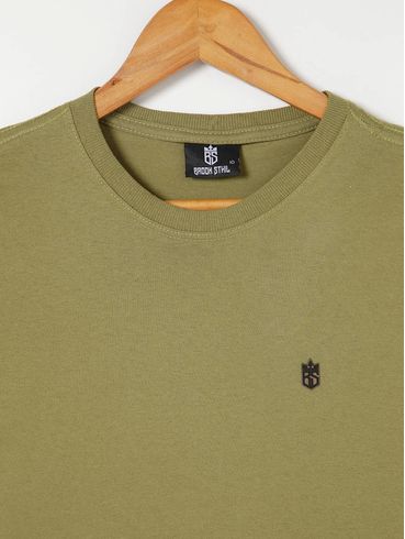 Camiseta Manga Curta Juvenil Para Menino - Verde