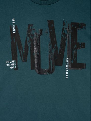 Camiseta Manga Curta Juvenil Para Menino - Verde
