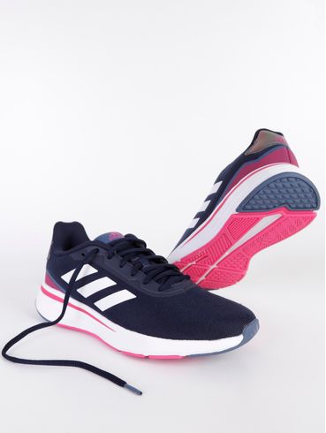 Tênis Esportivo Adidas Start Your Run Feminino Preto/Roxo