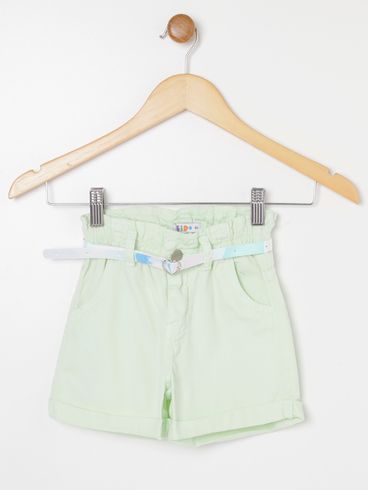 Short Sarja Kid+ Infantil Para Menina - Verde