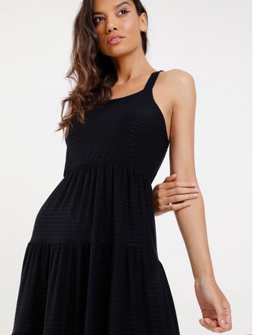 Vestido Médio Autentique Feminino Preto