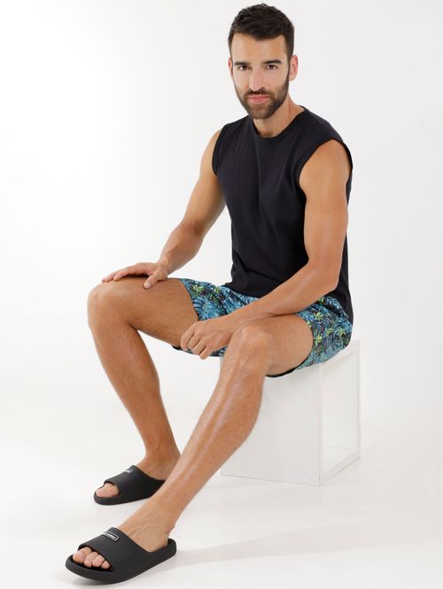 Short Estampado Full Surf Masculino Preto