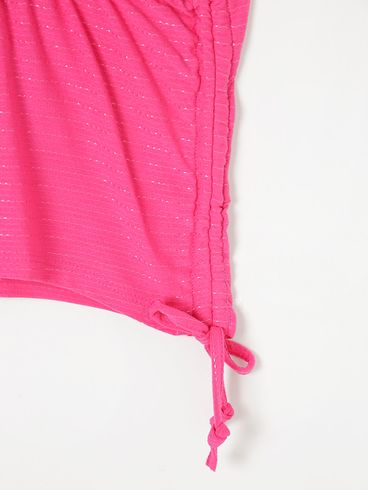 Top Cropped Autentique Feminino Rosa