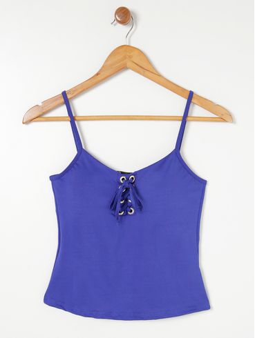 Blusa Regata Feminina Azul