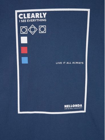 Camiseta Manga Curta Plus Size Masculina Azul