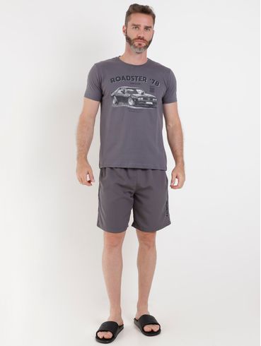 Bermuda Masculina Chumbo