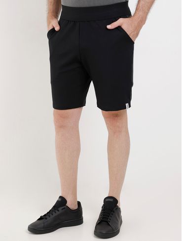 Bermuda Malha Masculina Preto