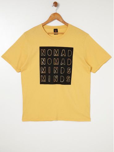 Camiseta Manga Curta Plus Size Masculina Caramelo