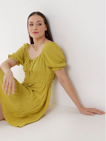 Vestido Curto Feminino Verde