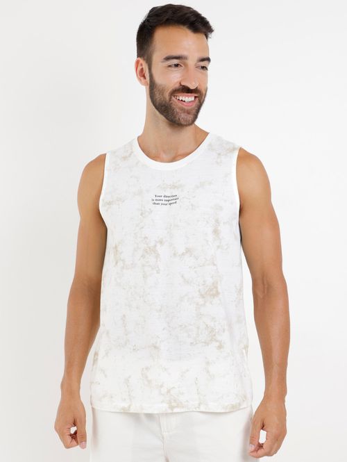 Camiseta Regata Masculina Off white