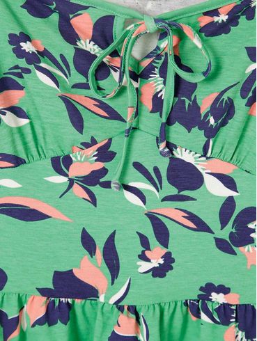 Blusa Ciganinha Cropped Feminina Verde