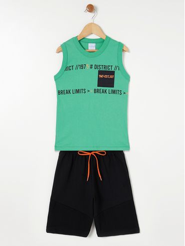 Conjunto Regata Infantil Para Menino - Verde