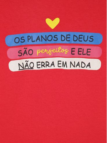 Blusa Manga Curta Feminina Vermelho