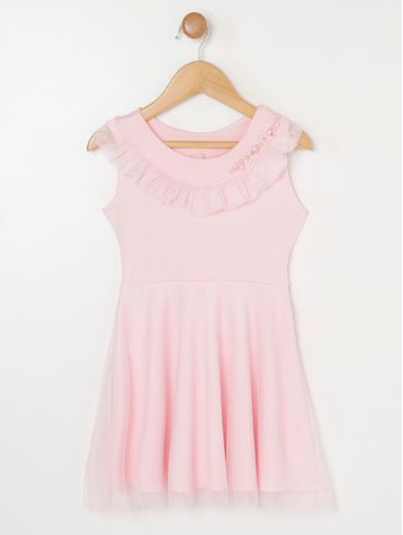Vestido Infantil Para Menina - Rosa