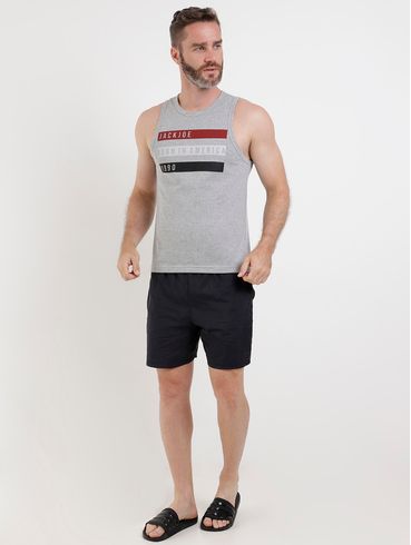 Camiseta Regata Masculina Cinza