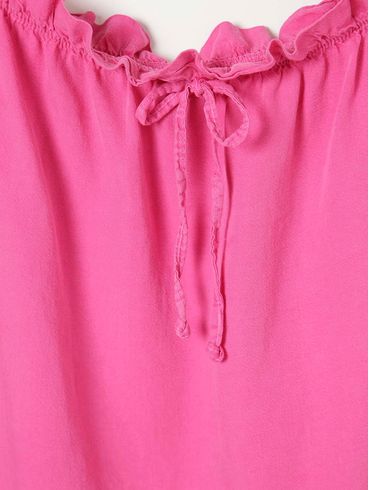 Blusa Manga Curta Plus Size Feminina Rosa Pink