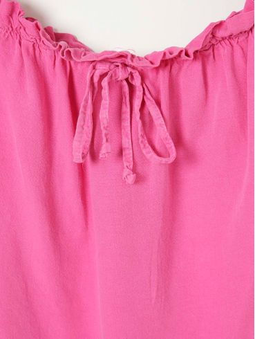 Blusa Ciganinha Manga Curta Feminina Rosa Pink