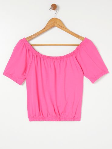 Blusa Ciganinha Feminina Rosa Pink