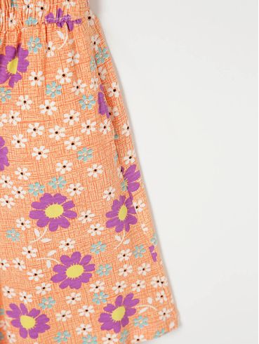 Macaquinho Floral Autentique Feminino Laranja