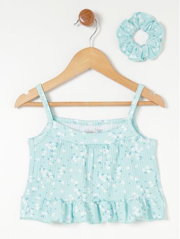 Blusa Regata Kid+ Infantil Para Menina - Verde