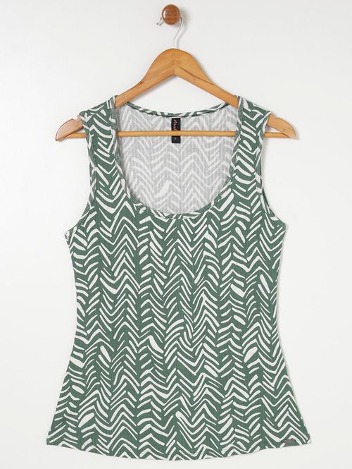 Blusa Regata Feminina Verde