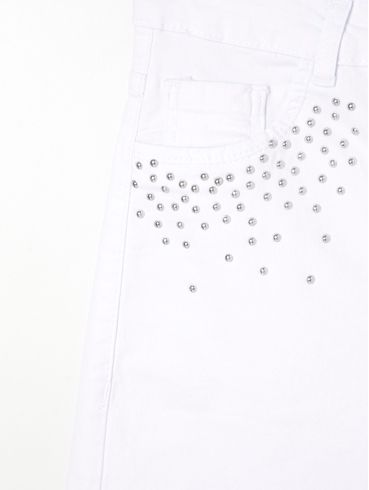 Bermuda Sarja Feminina Branco