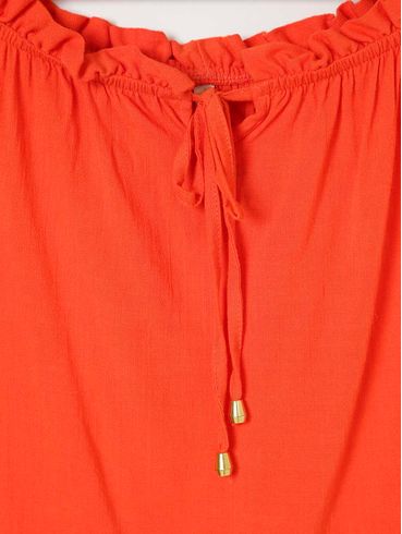 Blusa Ciganinha Feminina Laranja