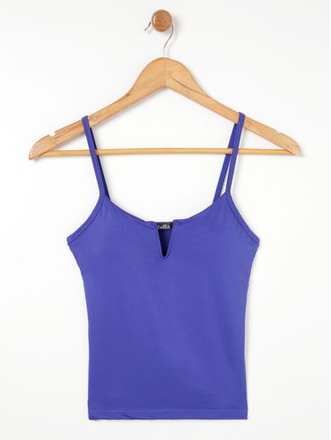 Blusa Regata Feminina Azul