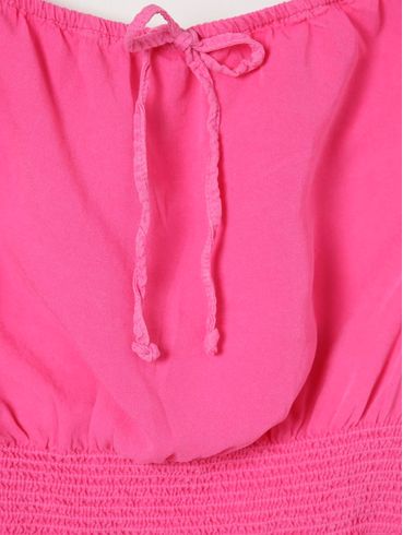 Blusa Ciganinha Manga Curta Feminina Rosa Pink