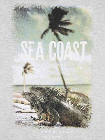 Camiseta Regata Plus Size Masculina Cinza Claro