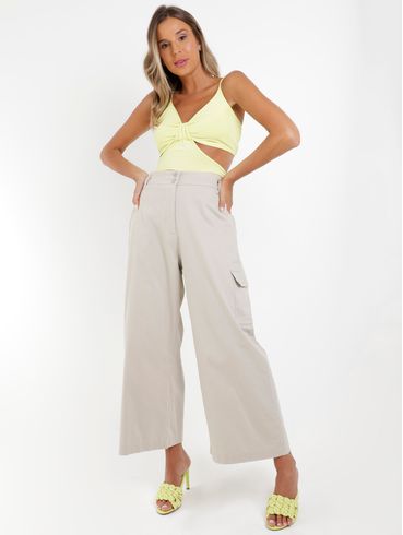 Blusa Regata Feminina Amarelo