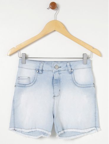 Short Jeans Bivik Feminino Azul