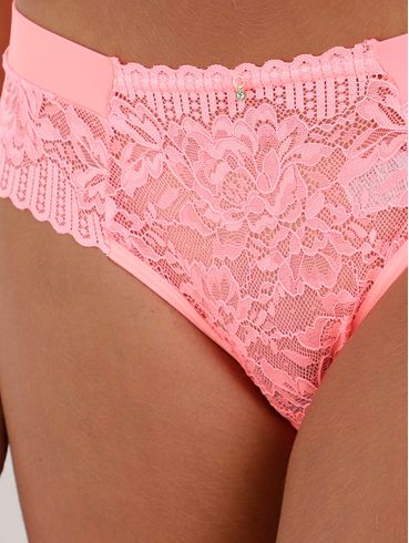 Calcinha com Renda Fio Duplo Feminina Laranja