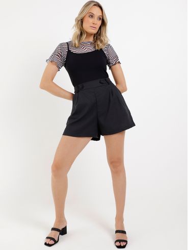 Blusa Regata Básica Autentique Feminina Preto
