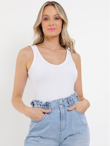Blusa Regata Autentique Feminina Branco