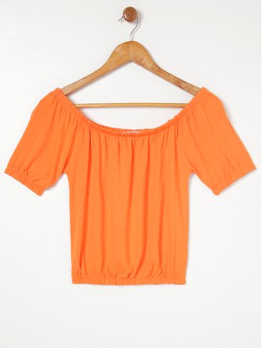 Blusa Ciganinha Feminina Laranja