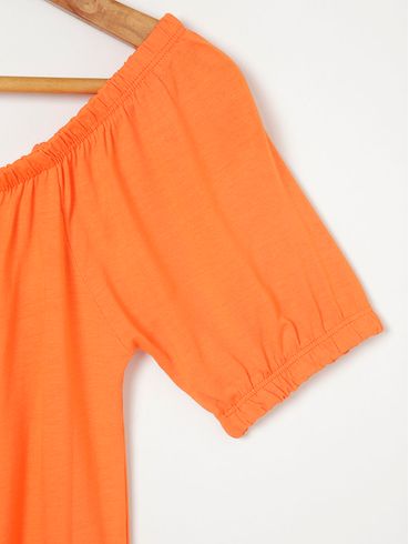 Blusa Ciganinha Feminina Laranja