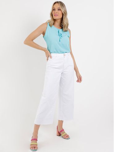 Blusa Regata Feminina Azul