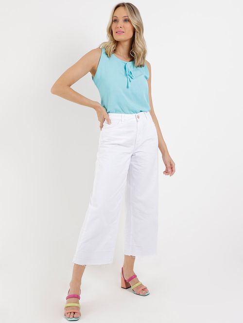 Blusa Regata Feminina Azul