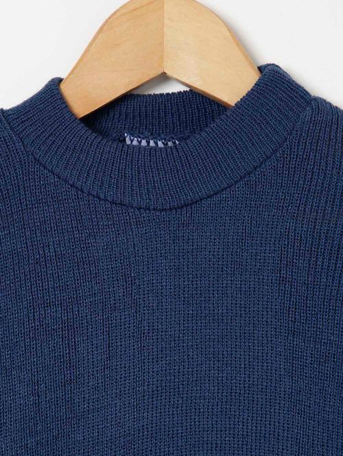 Blusão Básico Tricot Infantil Para Menino - Azul