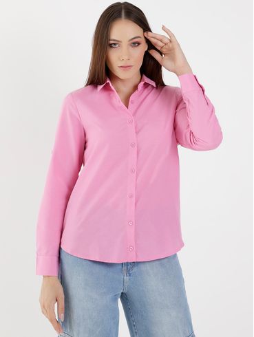 Camisa Manga Longa Autentique Feminina Rosa