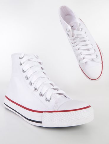 Tênis Casual Cano Alto Feminino Branco