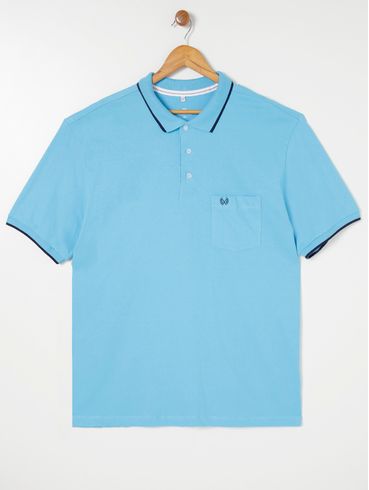 Polo Manga Curta Vilejack Plus Size Masculina Verde