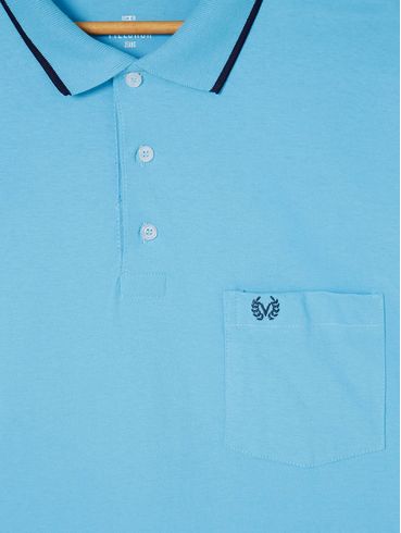 Polo Manga Curta Vilejack Plus Size Masculina Verde