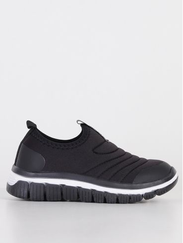 Tênis Casual Infantil Para Menino - Preto